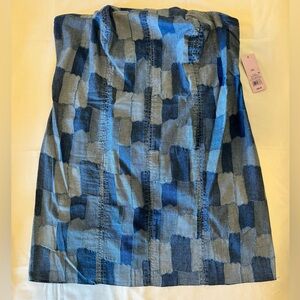 Wild Fable Denim Patchwork Dress